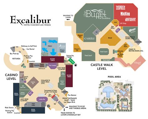 excalibur resort map